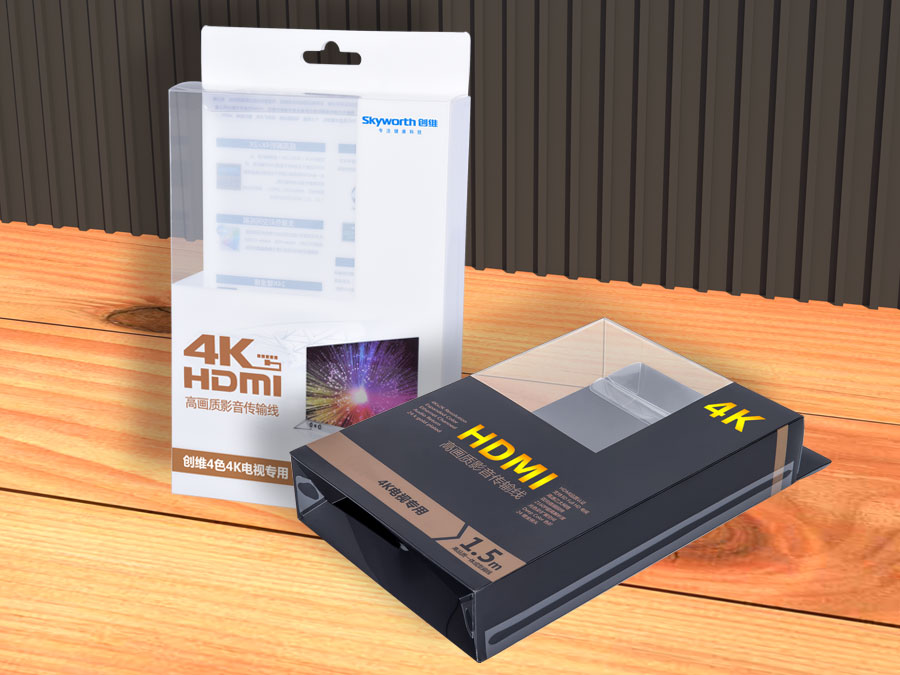 傳輸線包裝盒 數據傳輸線透明包裝盒